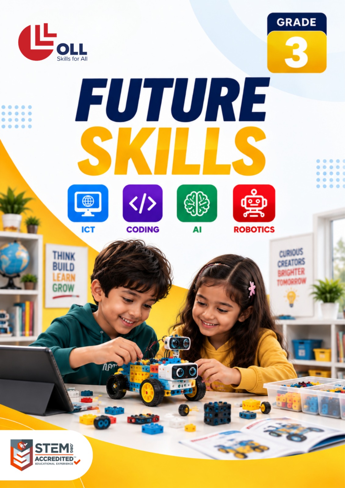 OLL CBSE Grade 3 Future Skills workbook — ICT, Coding, AI, Robotics