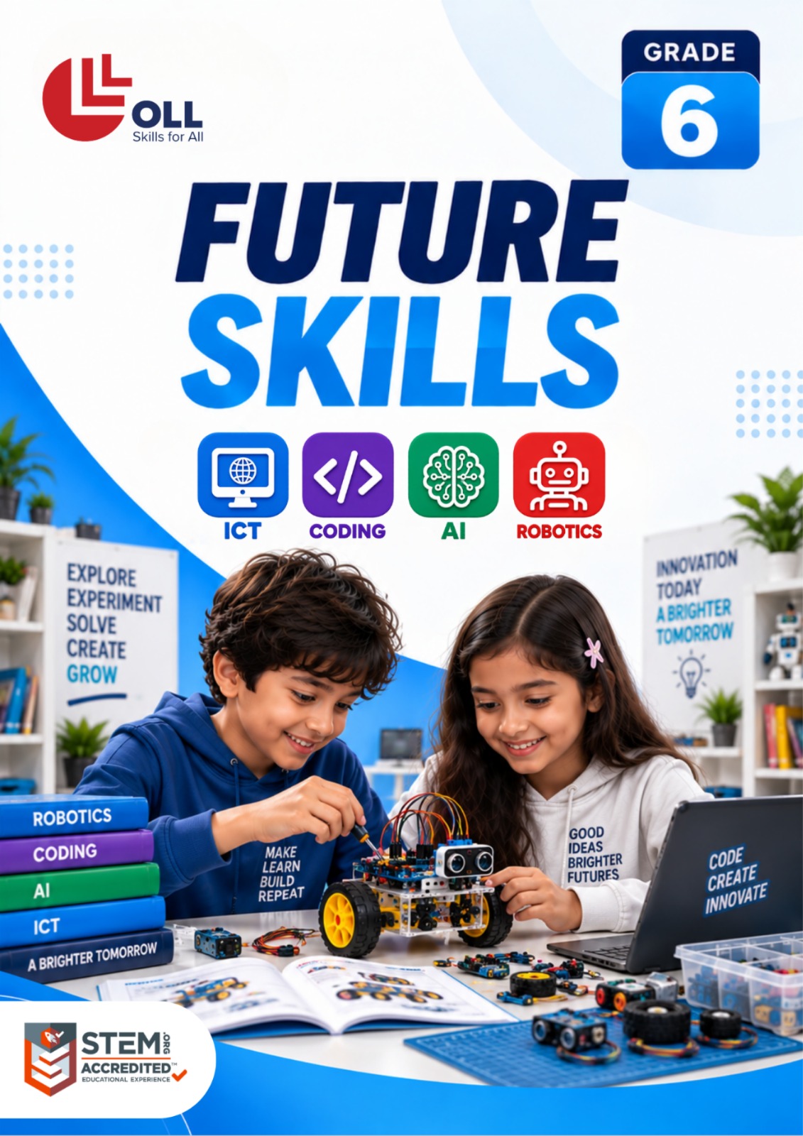 OLL CBSE Grade 6 Future Skills workbook — ICT, Coding, AI, Robotics